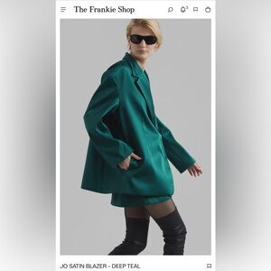 Frankie Shop Jo Blazer teal/Emerald XS/S